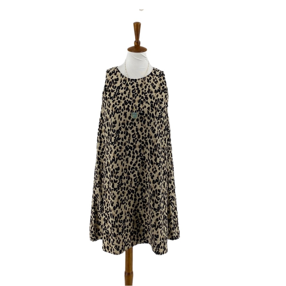 Halogen Women’s Leopard A-Line Swing Dress